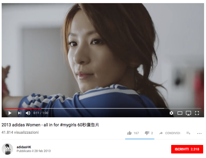 Adidas commercial China